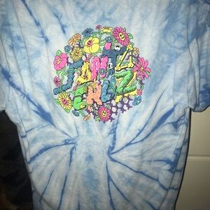 Santa Cruz blue tye dye shirt
